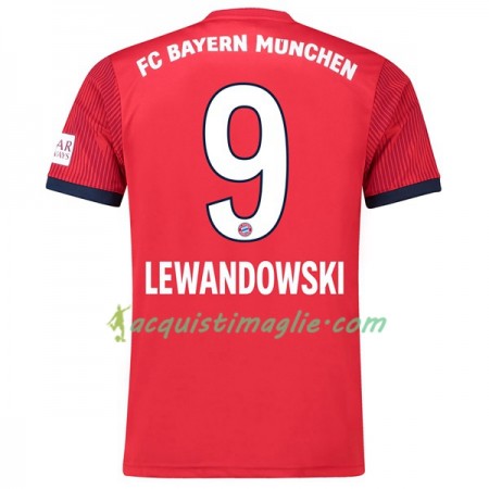 Divisa di Calcio Bayern Monaco Lewandowski 9 Prima 2018/2019